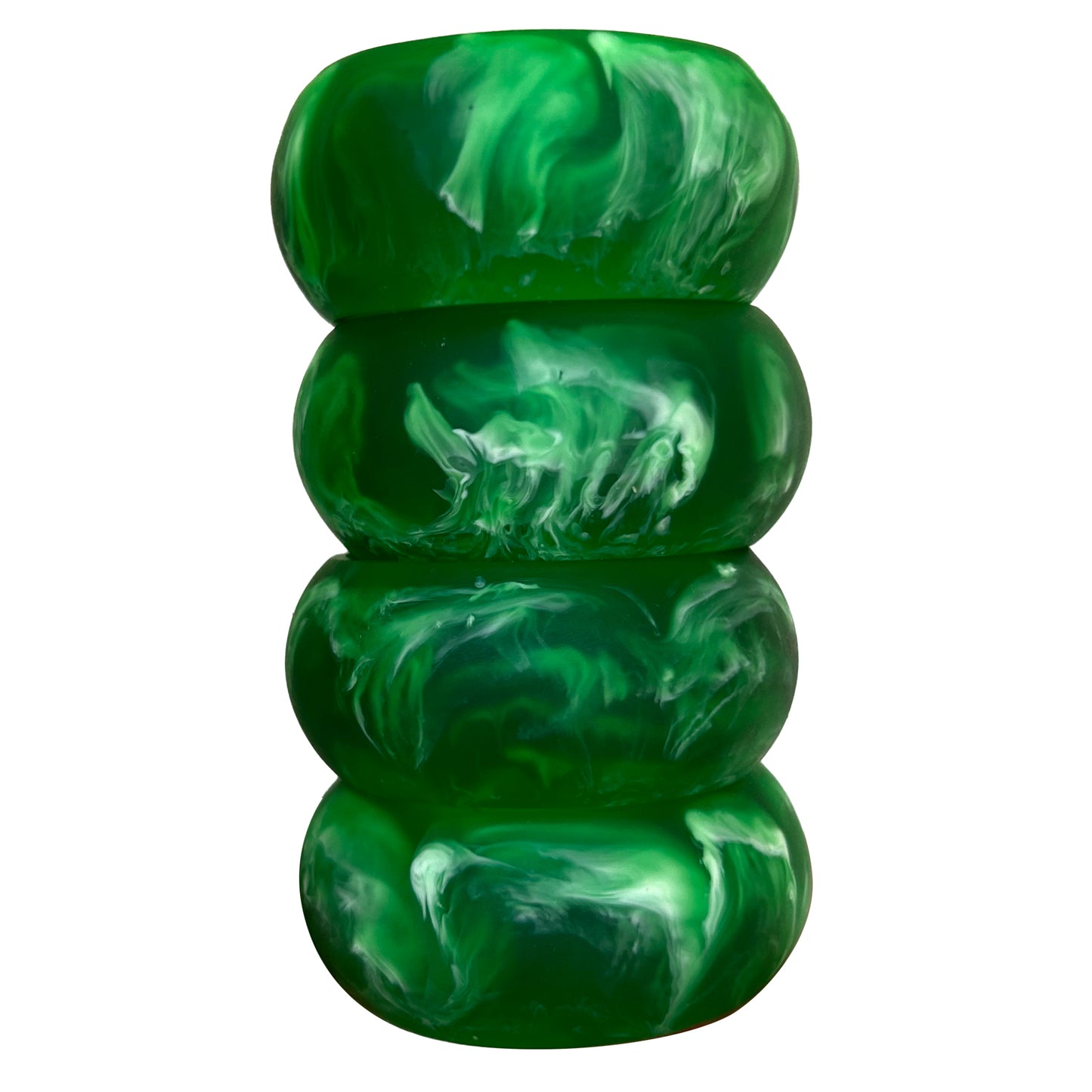 GREEN Resin Napkin Rings